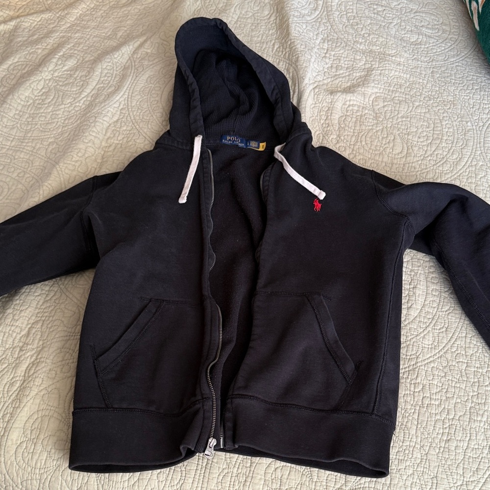 Polo by Ralph Lauren Black Zip Up Sweater